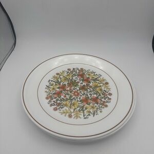 Lot of 4 VTG Corelle Livingware Indian Summer floral Dinner Plates 10.25”